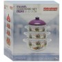 SET OALE EMAILATE 6 PIESE 20/22/24CM DECOR LAVANDA