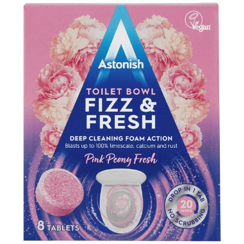 ASTONISH TABLETE CURATARE WC PINK PEONY FRESH