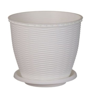 GHIVECI RATAN + FARFURIE 2.75L ALB CRL