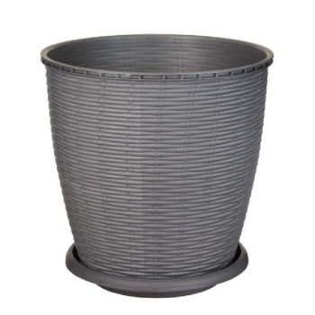 GHIVECI RATAN + FARFURIE 2.75L GRI CRL