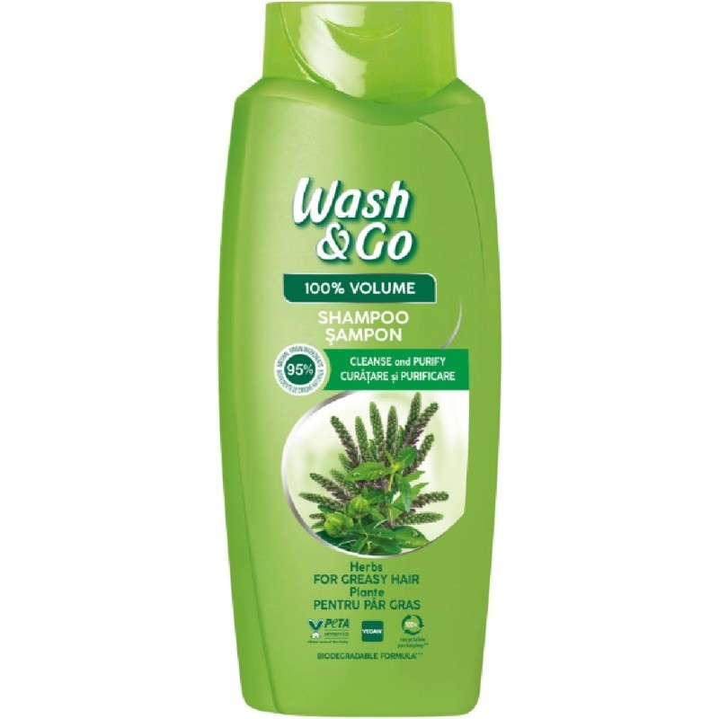WASH&GO SAMPON 675ML HERBS