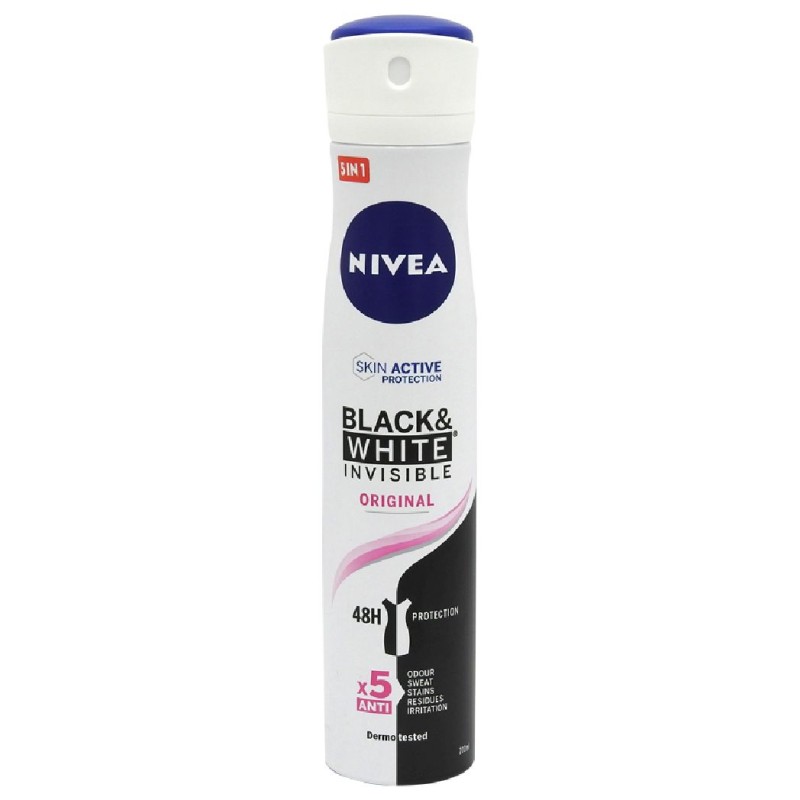 NIVEA ANTIPERSPIRANT DEO 200ML INVISIBLE BW ORIGINAL