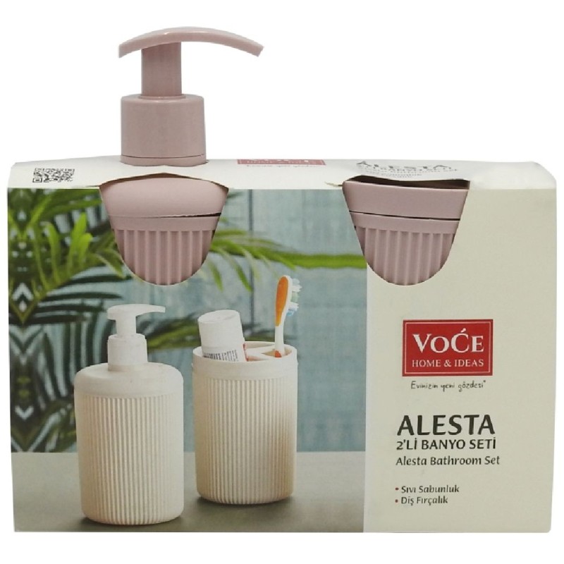 SET BAIE 2PCS DOZATOR SAPUN+PAHAR VC 123