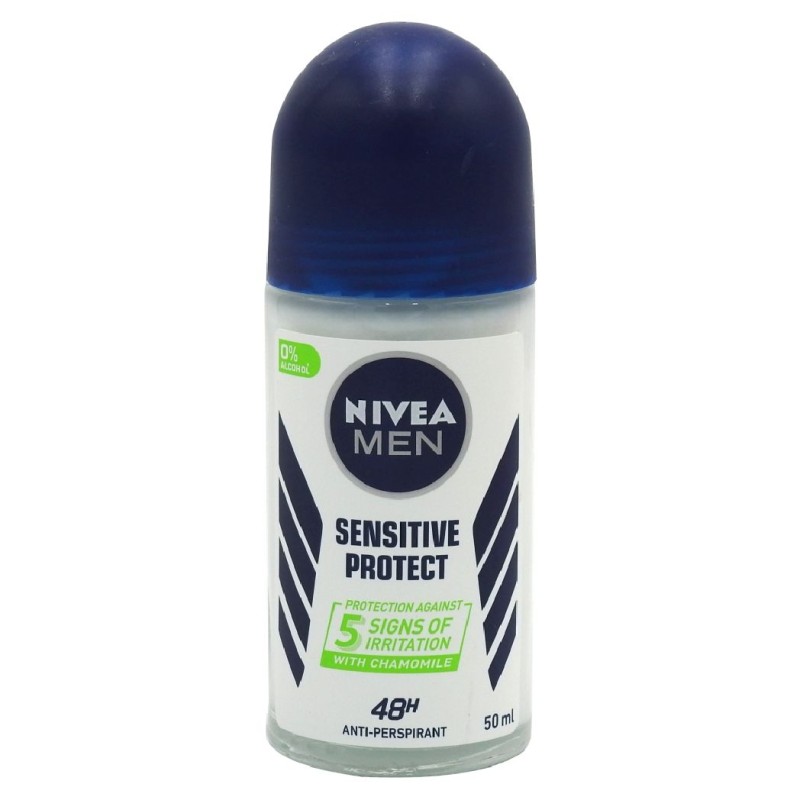 NIVEA ANTIPERSPIRANT ROLL ON 50ML MEN SENSITIVE PROTECT