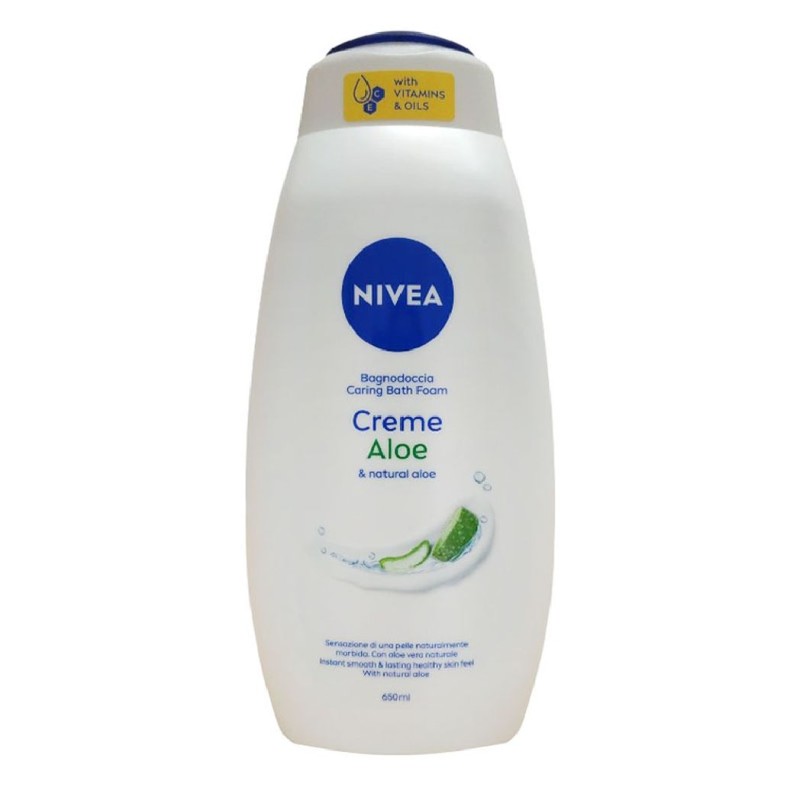 NIVEA SPUMANT BAIE 650ML CREME ALOE