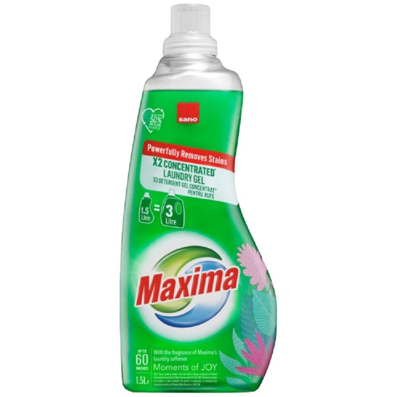 SANO MAXIMA DETERGENT LICHID 1.5L MOMENTS OF JOY 60 SPALARI