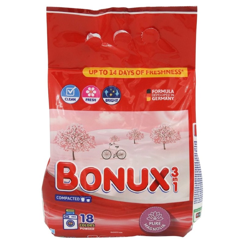 BONUX DETERGENT AUTOMAT 1.17KG MAGNOLIA 18 SPALARI