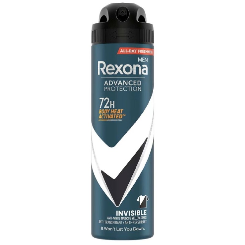 REXONA ANTIPERSPIRANT DEO 150ML MEN ADVANCED PROTECTION INVISIBLE