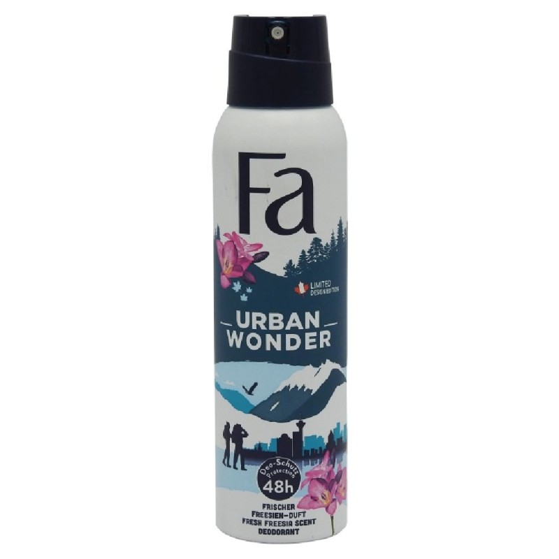 FA ANTIPERSPIRANT DEO 150ML URBAN WONDER