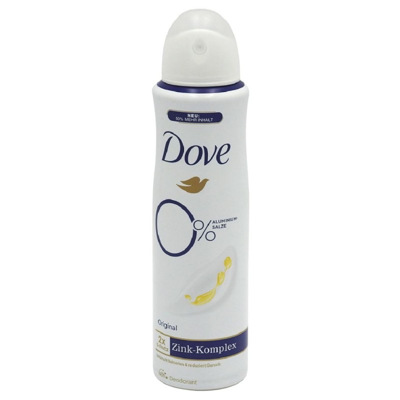 DOVE ANTIPERSPIRANT DEO ZINK 150ML ORIGINAL