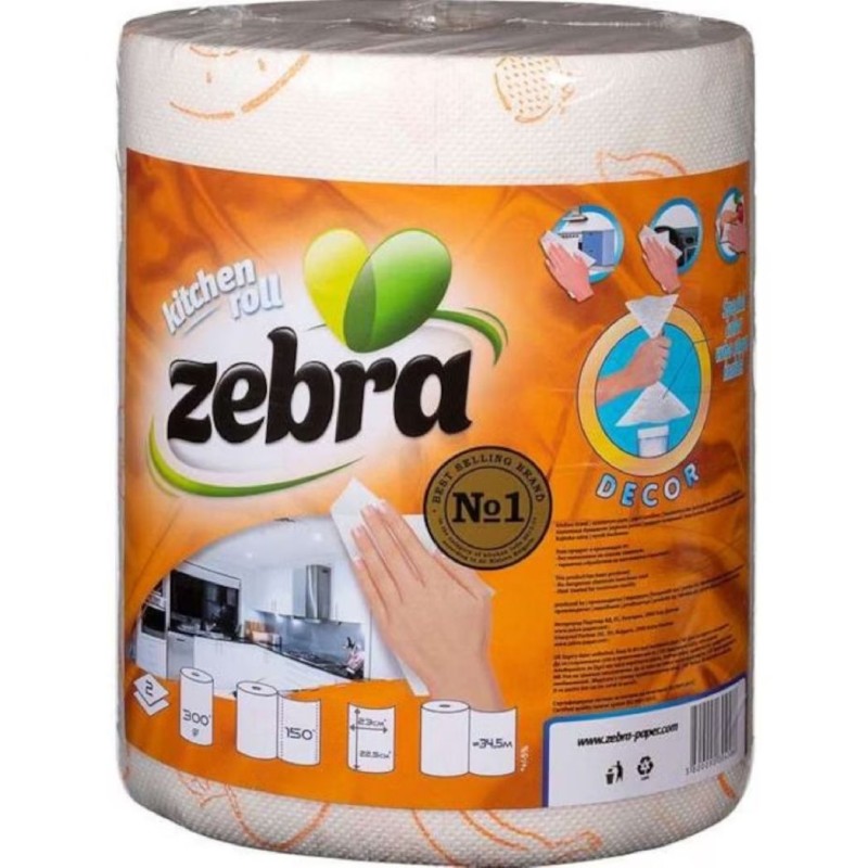 ZEBRA PROSOAPE DE BUCATARIE 1ROLA 2STR DECOR