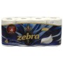 ZEBRA HARTIE IGIENICA 8ROLE 4STR WHITE