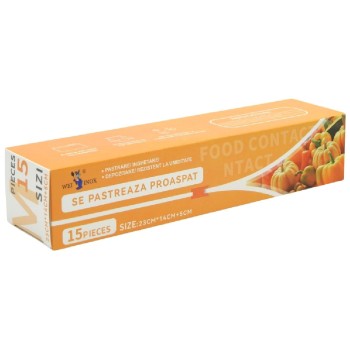 PUNGI CALATORIE CU FERMOAR 23X14X5CM 15BUC WEI A-14613