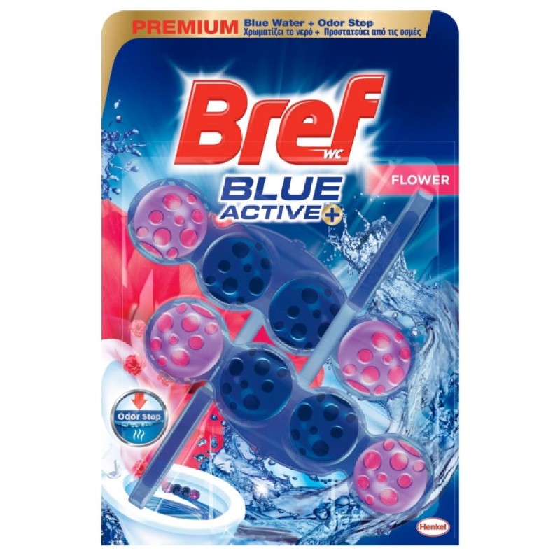 BREF ODORIZANT WC BILE 2X50G BLUE AKTIV FLOWER