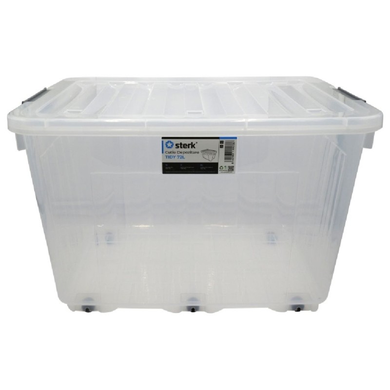 STERK CUTIE DEPOZITARE CU ROTI TIDY 72L