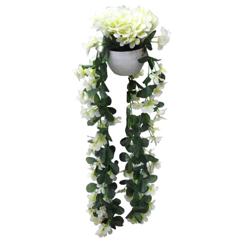 FLORI ARTIFICIALE CURGATOARE IN GHIVECI DIVERSE CULORI WEI A-80511/80510