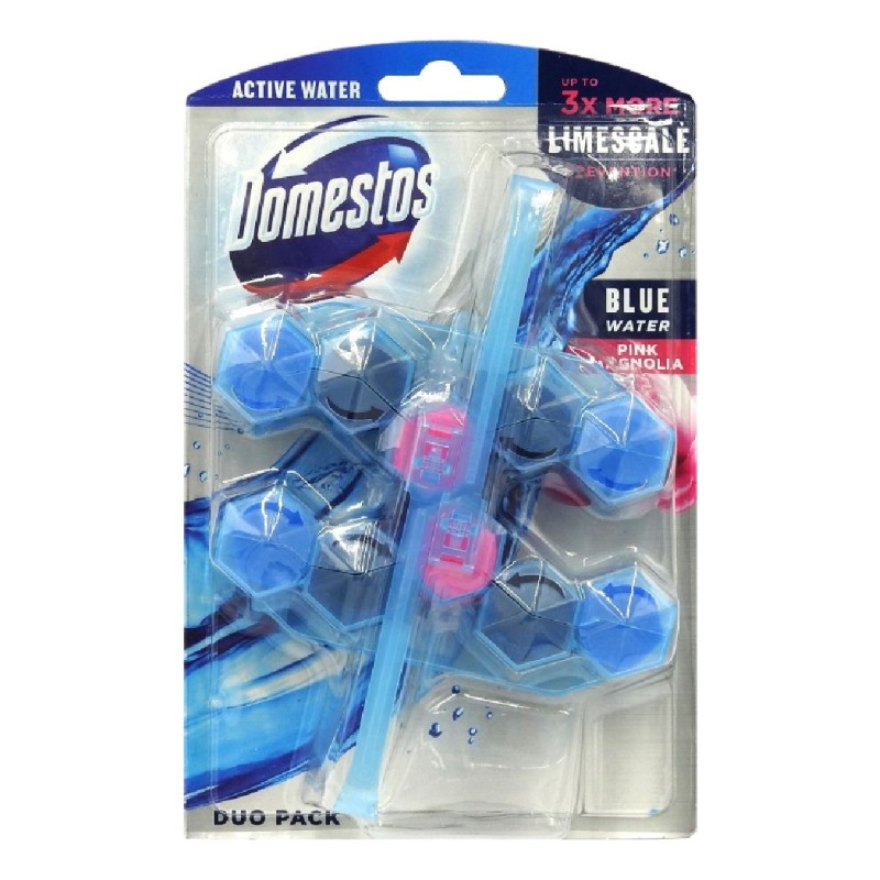 DOMESTOS ODORIZANT WC BILE 2X53G BLUE WATER PINK MAGNOLIA