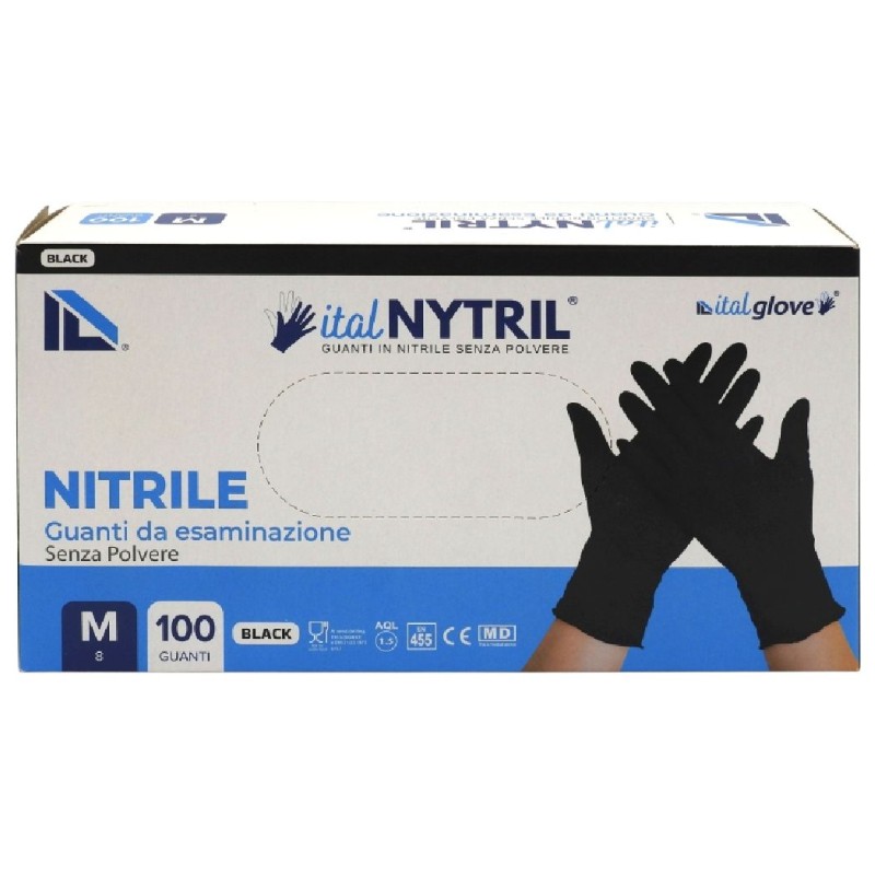 MANUSI NITRIL M NEGRE 100BUC/CUTIE