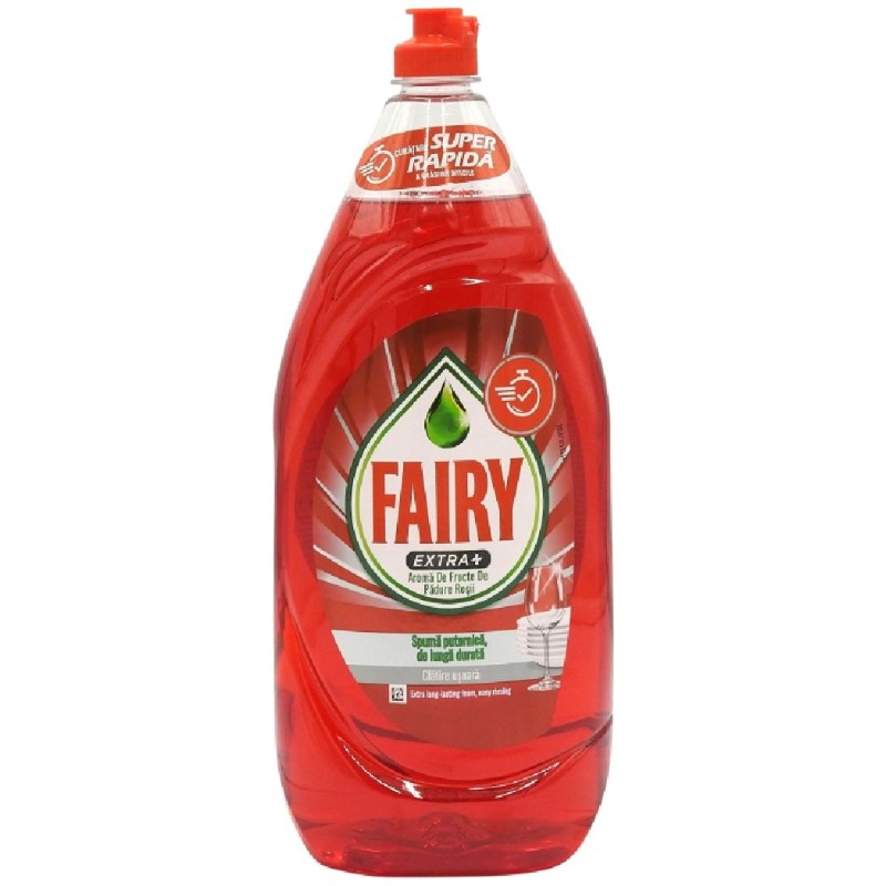 FAIRY EXTRA DETERGENT VASE LICHID 1.35L AROMA DE FRUCTE DE PADURE ROSII