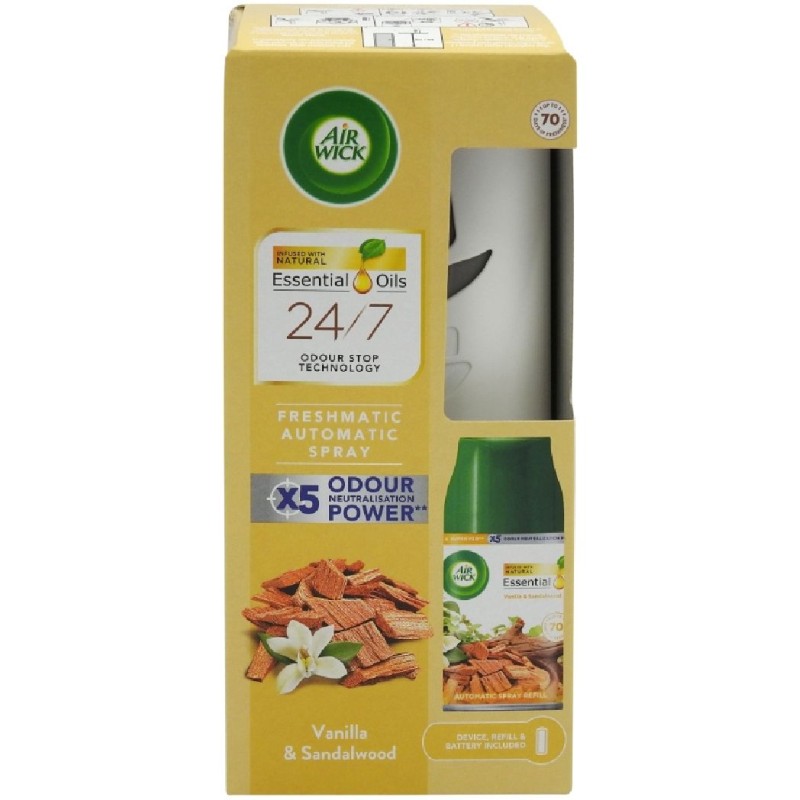 AIRWICK ODORIZANT AP+REZ 250ML SANDALWOOD VANILLA