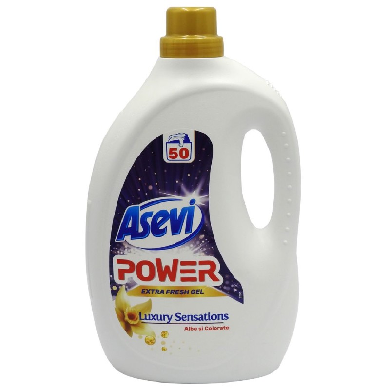 ASEVI DETERGENT LICHID 2.5L POWER LUXURY SENSATION 50SPALARI
