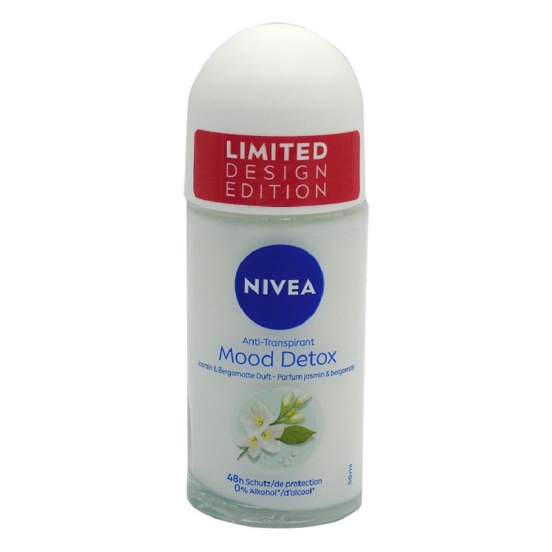 NIVEA ANTIPERSPIRANT ROLL ON 50ML MOOD DETOX