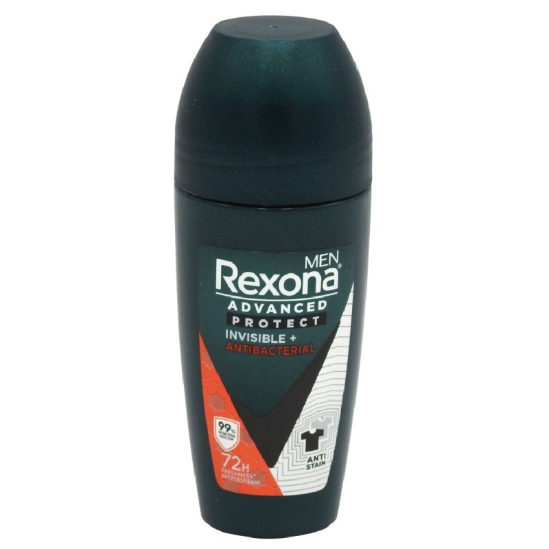 REXONA ANTIPERSPIRANT ROLL ON 45ML MEN ANTIBACTERIAL