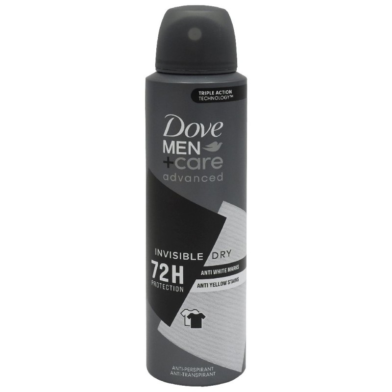 DOVE ANTIPERSPIRANT DEO 150ML MEN ADVANCED CARE INVISIBLE DRY