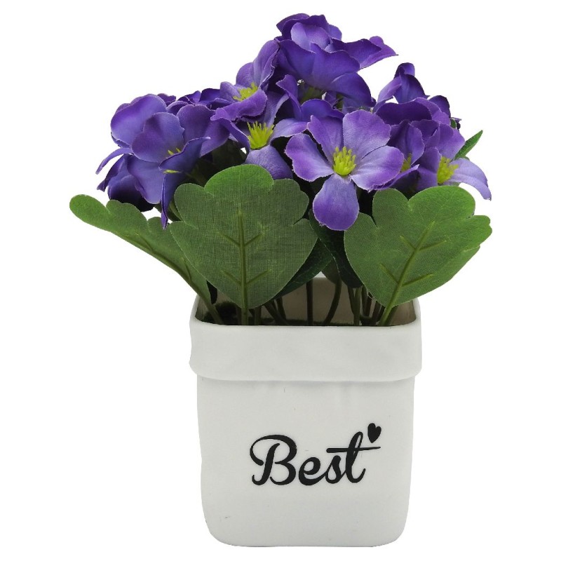 FLORI ARTIFICIALE IN GHIVECI TEXTIL+PVC WEI A-80709