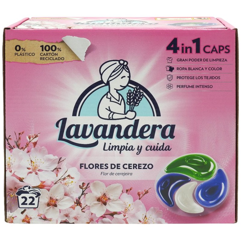 LAVANDERA DETERGENT CAPSULE 22BUC FLORES DE CEREZO