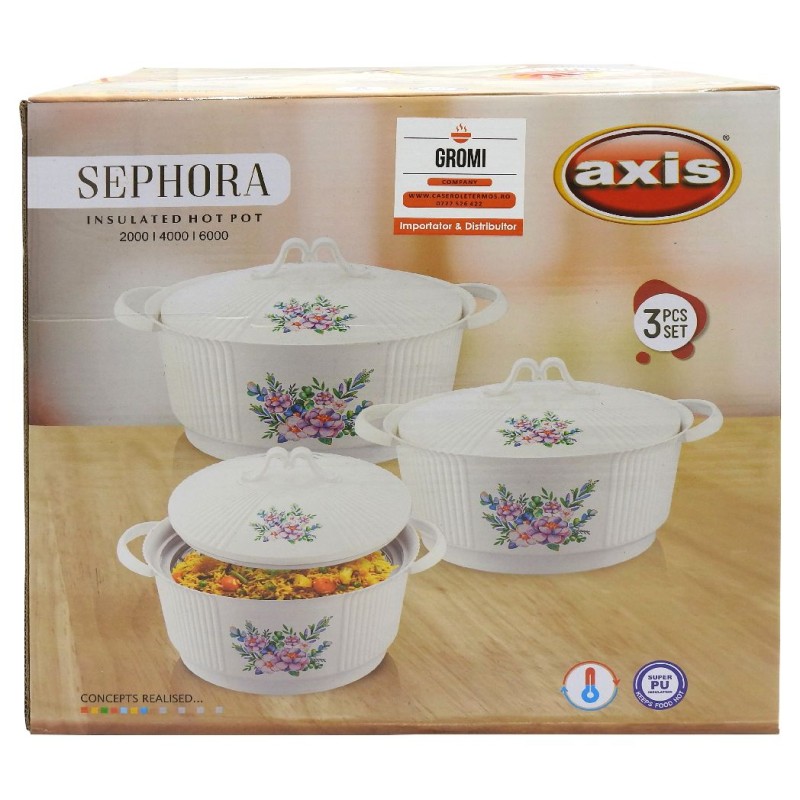 SET CASEROLE TERMOS SEPHORA 2000/4000/6000 3PCS/SET