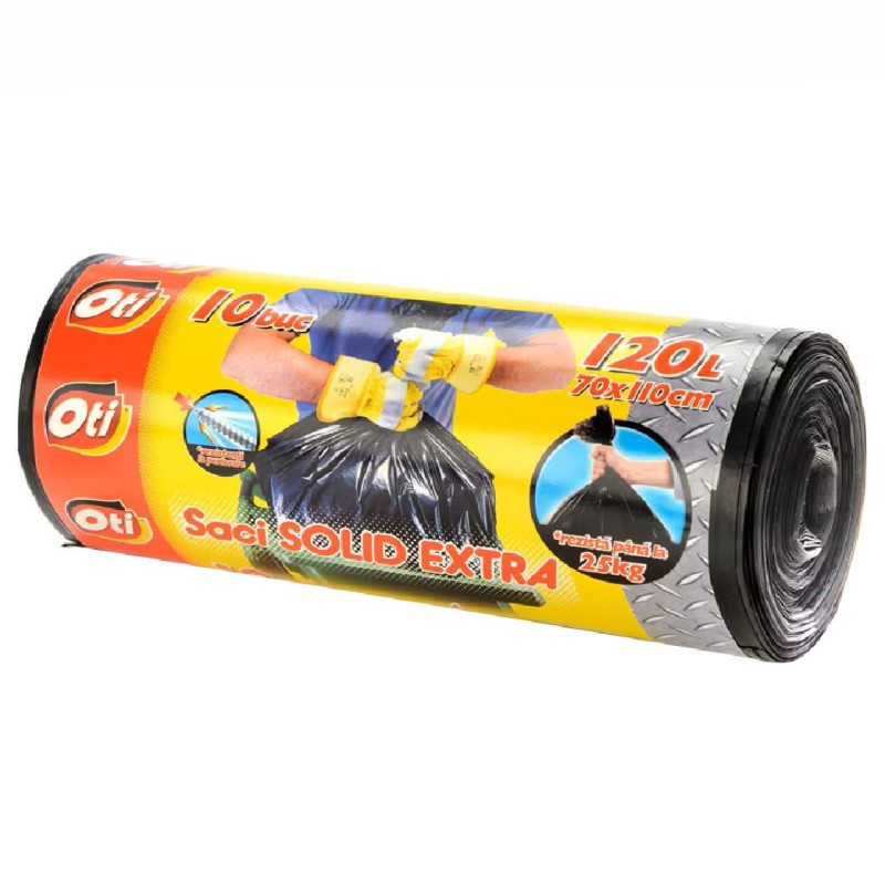 OTI SACI MENAJ CU URECHI 120L 10BUC/SET