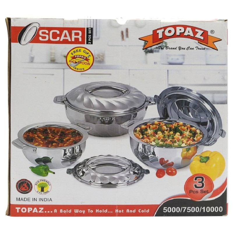 SET CASEROLE TERMOS LOTUS 5L 7.5L 10L 3PCS/SET