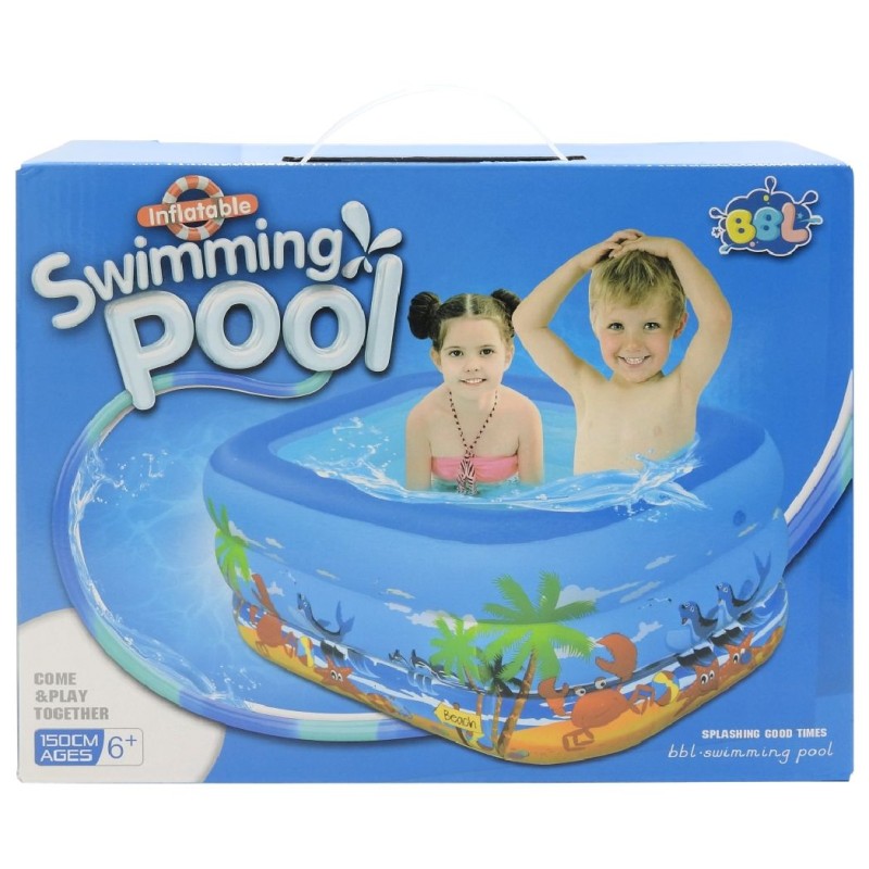 BBL PISCINA MULTICOLORA 150CMX102CMX50CM