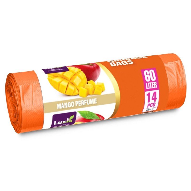 LUXIA SACI MENAJ MANGO 60L 14BUC CU URECHI PARFUMATI