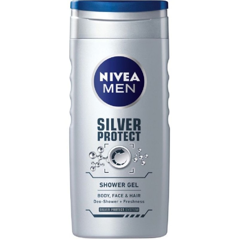 NIVEA GEL DUS 500ML MEN SILVER PROTECT
