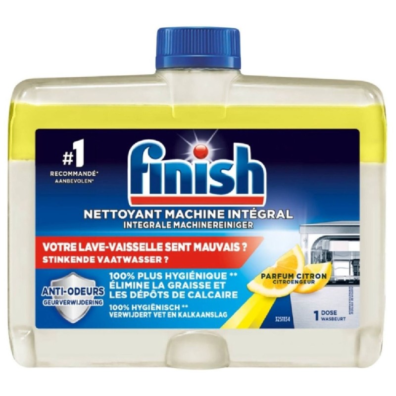 FINISH SOLUTIE INTRETINERE 250ML LEMON  MASINA SPALAT VASE
