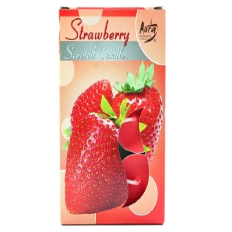 LUMANARE PASTILA PARFUMATA P15-73 CAPSUNI 6BUC/SET