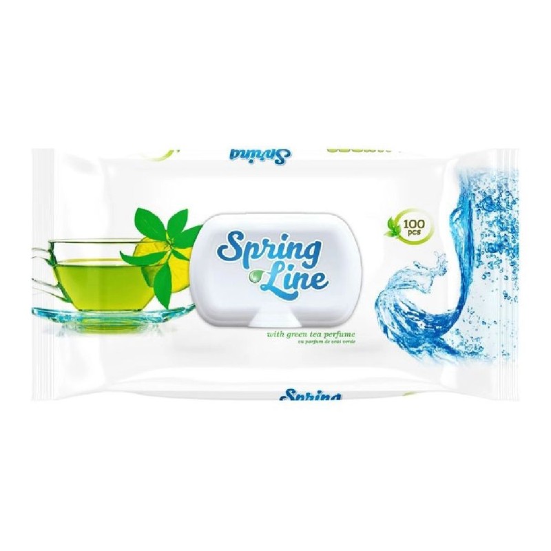 SPRING LINE SERVETELE UMEDE 100BUC