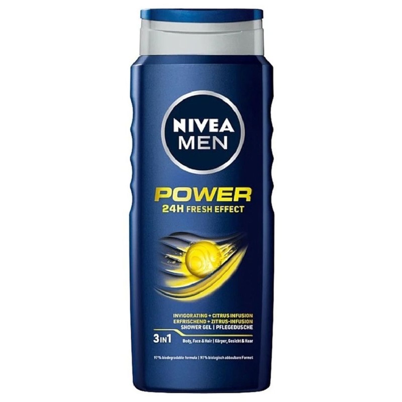 NIVEA GEL DUS 500ML MEN POWER REFRESH