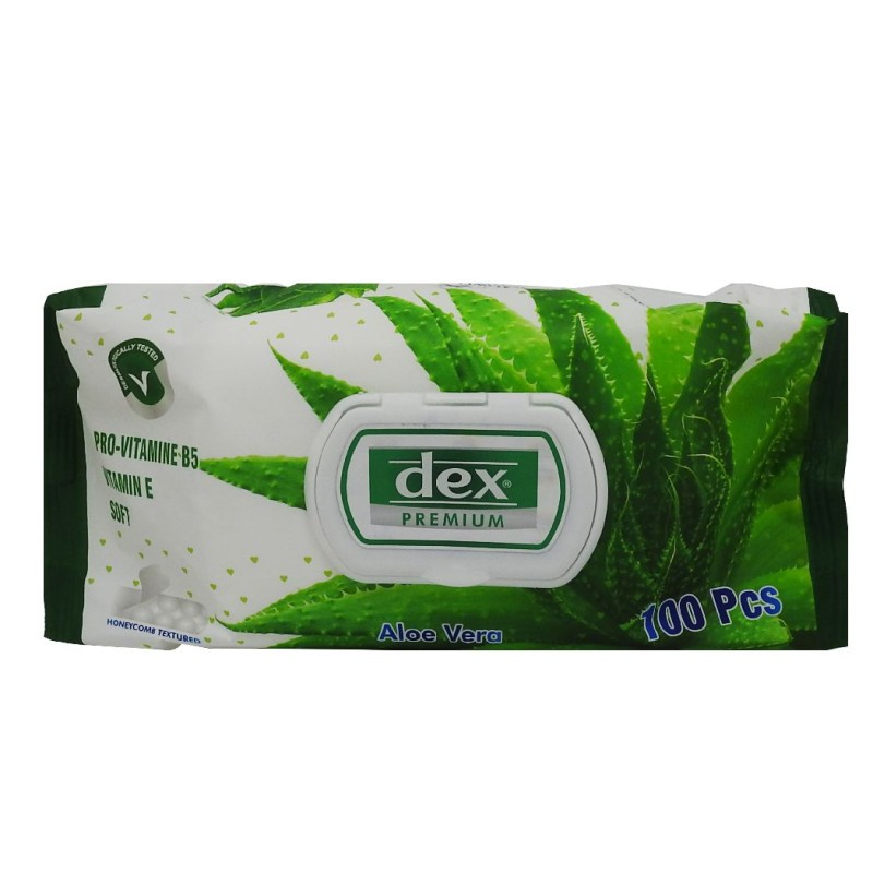 DEX SERVETELE UMEDE 100BUC ALOE VERA
